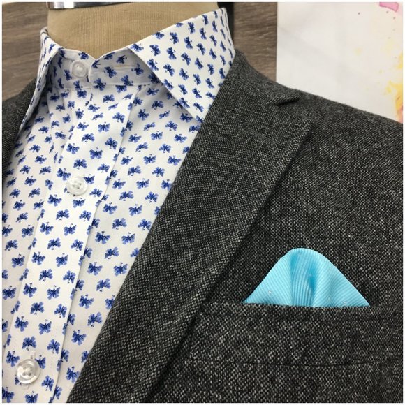 Pronto Uomo Mens Blazer Sport Coat Two Button‎ Casual Jacket Size 40R Tweed Suit - Picture 4 of 13